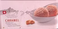 Mängden socker i Crème glacée caramel