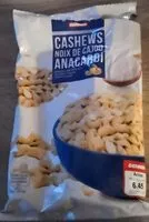 Mängden socker i Noix de cajou grillées et salées