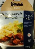 Mängden socker i Rindsgulasch mit Fusilli