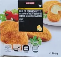 Mängden socker i Escalope de poulet reconstitué