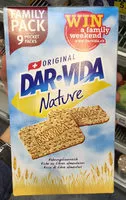 Mängden socker i Dar-Vida Nature Family Pack