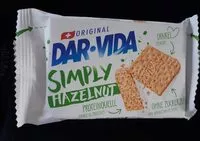 Mängden socker i Dar-Vida Simply Hazelnut
