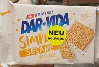 Mängden socker i DAR VIDA Simply Sesame