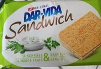 Mängden socker i Dar Vida Sandwich Frischkäse & Kräuter