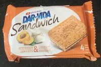 Mängden socker i Sandwich Abricots & Yogourt