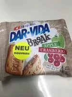 Mängden socker i Dar-vida Break Apple Cranberry