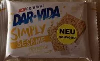 Mängden socker i DAR VIDA SIMPLY Sesame