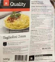 Mängden socker i Tagliolini