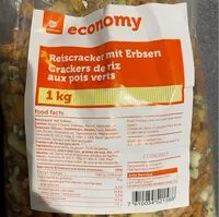 Mängden socker i Crackers de riz aux pois verts