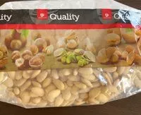 Mängden socker i Mandeln, weiss, geschält