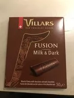 Mängden socker i Villars - Milk & Dark Fusion