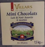 Mängden socker i Mini chocolats Lait & Noir assortis