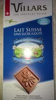 Mängden socker i Villars Milk Chocolate Lactose Reduced No Sugar Added