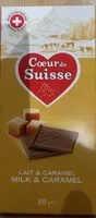 Mängden socker i Coeur de suisse Lait et caramel