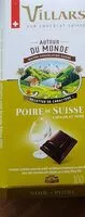 Mängden socker i chocolat noir poire