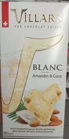 Mängden socker i Chocolat blanc & coco