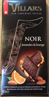 Mängden socker i Chocolat noir amandes & orange