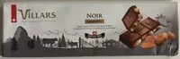 Mängden socker i Villars Chocolat noir amandes la tablette de 300 g