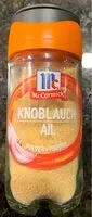 Mängden socker i Mccormick Knoblauchpulver
