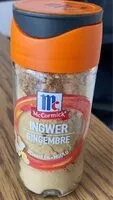 Mängden socker i Mccormick Ingwer Gemahlen 26g