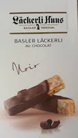Mängden socker i Basler Läckerli au chocolat