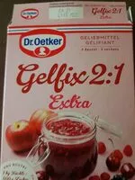 Mängden socker i Gelfix 2:1