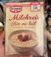 Mängden socker i Riz au lait