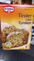 Mängden socker i Cake Tyrolien