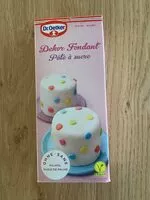 Mängden socker i Dekor Fondant