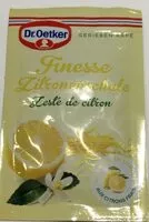 Mängden socker i Zeste de citron