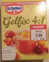 Mängden socker i Gelfix 4:1 - Geliermittel