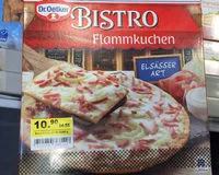 Mängden socker i BISTRO Flammkuchen ELSÄSSER ART