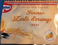 Mängden socker i Finesse zeste d'orange
