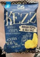 Mängden socker i Kezz Chips Indian Pepper & Sea Salt