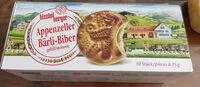 Mängden socker i Appenzeller Baerli-Biber 75 GR, 10 Pièces