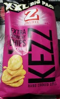 Mängden socker i Kezz Extra Crunchy Chips Curry Hand Cooked Style (XXL Big Pack)