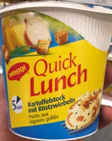 Mängden socker i Quick Lunch Purée aux oignons grillés