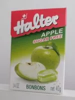Mängden socker i Halter Bonbons Apple Sugar Free