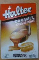 Mängden socker i Halter Bonbons Caramel Sans Sucre