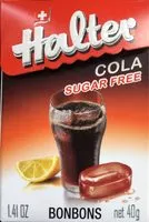 Mängden socker i Halter Bonbons Cola Sugar Free