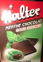 Mängden socker i Bonbons Halter Sans Sucre Menthe Chocolat