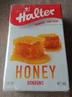 Mängden socker i Bonbon Halter Sans Sucre Miel