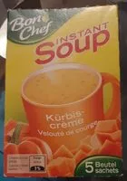 Mängden socker i Bon chef instant soupe velouté de courge