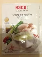 Mängden socker i Creme de volaille deshydratee HACO