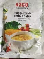 Mängden socker i Potage riwele petites pâtes