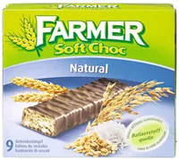 Mängden socker i Farmer soft Choc Natural