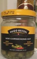 Mängden socker i Mini cornichons hot