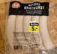 Mängden socker i Metzger Bratwurst