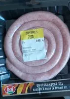 Mängden socker i Saucisse à rôtir