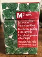 Mängden socker i Pastilles de gomme à l'eucalyptus